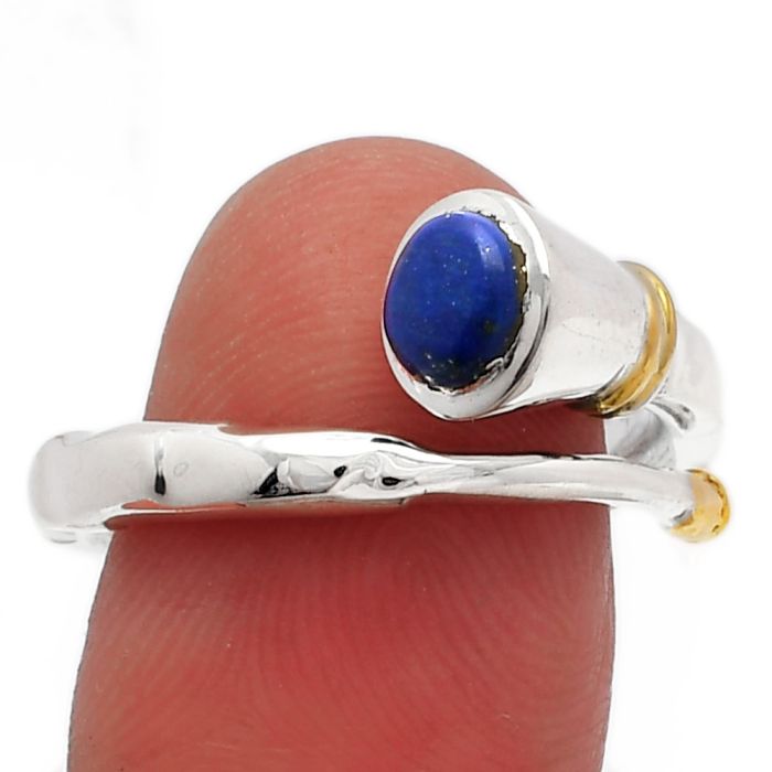 Lapis Lazuli Ring size-8 SDR227045 R-1248, 6x6 mm