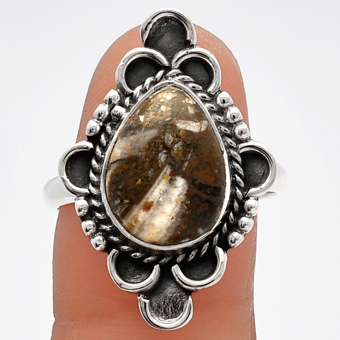 Wild Horse Jasper Ring size-9 SDR227566 R-1229, 10x14 mm