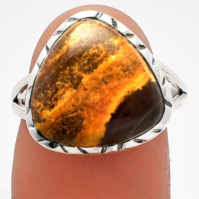 Outback Jasper Ring size-8 SDR227974 R-1074, 13x13 mm