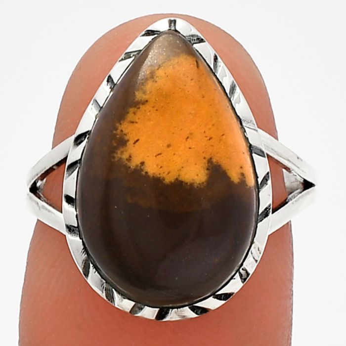 Outback Jasper Ring size-7 SDR227978 R-1074, 11x17 mm