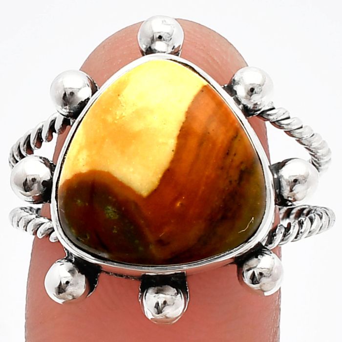 Outback Jasper Ring size-9.5 SDR228954 R-1268, 14x14 mm