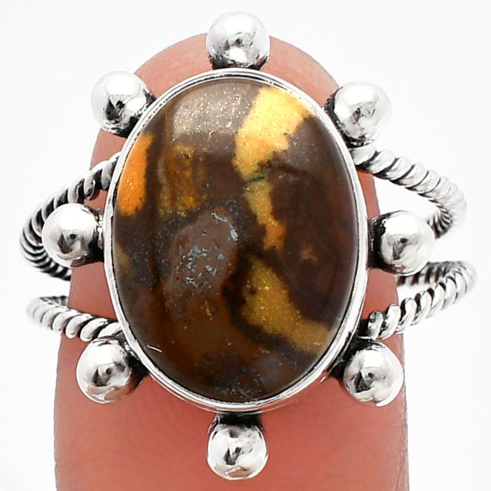 Outback Jasper Ring size-9.5 SDR228960 R-1268, 12x16 mm