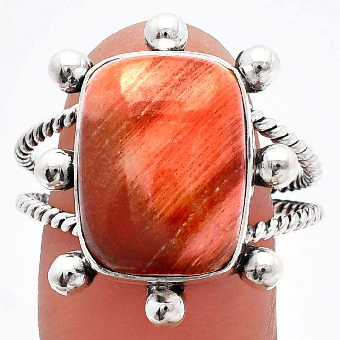 Snake Skin Jasper Ring size-9.5 SDR228962 R-1268, 12x16 mm