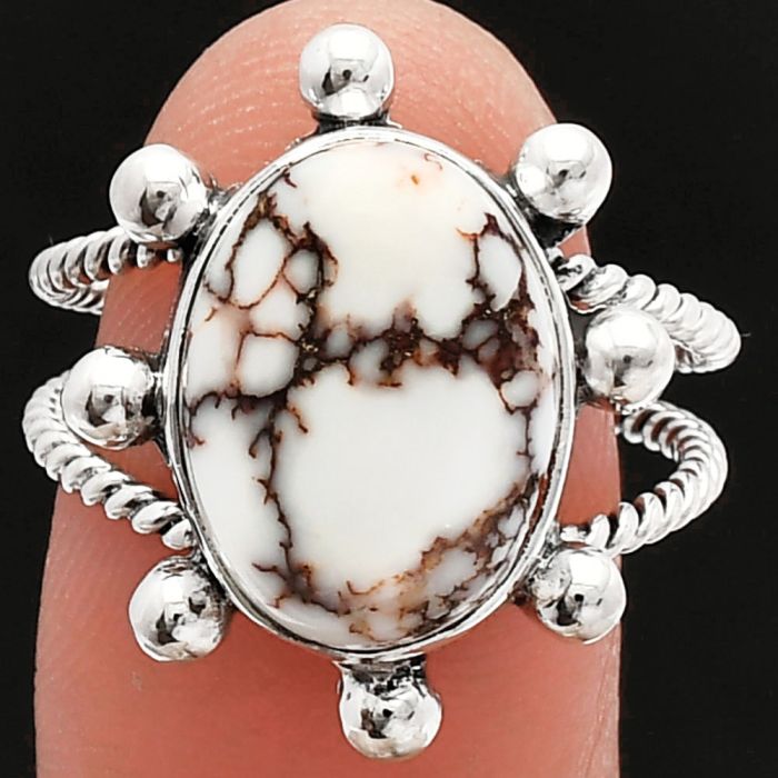 Wild Horse Jasper Ring size-8 SDR229135 R-1268, 11x15 mm