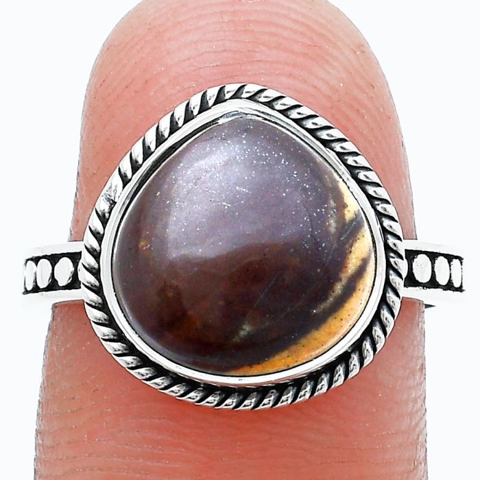 Outback Jasper Ring size-7.5 SDR229425 R-1066, 12x12 mm