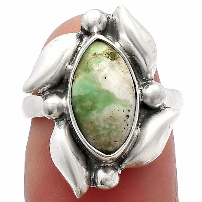 Utah Variscite Ring size-6 SDR229626 R-1125, 7x13 mm