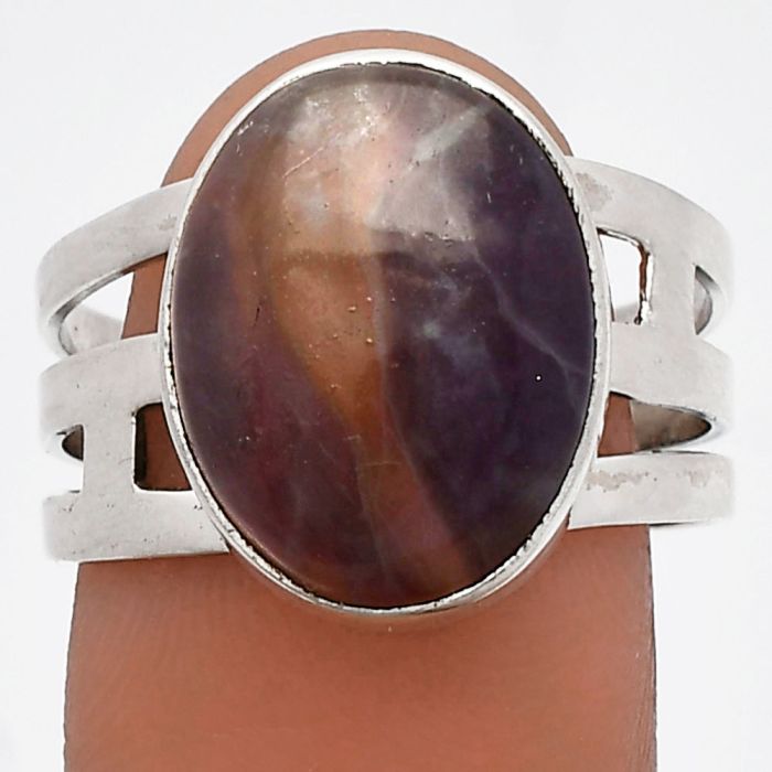 Amethyst Sage Agate Ring size-9.5 SDR230319 R-1400, 12x16 mm