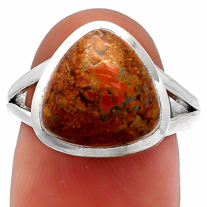 Rare Cady Mountain Agate Ring size-8 SDR230372 R-1005, 12x12 mm