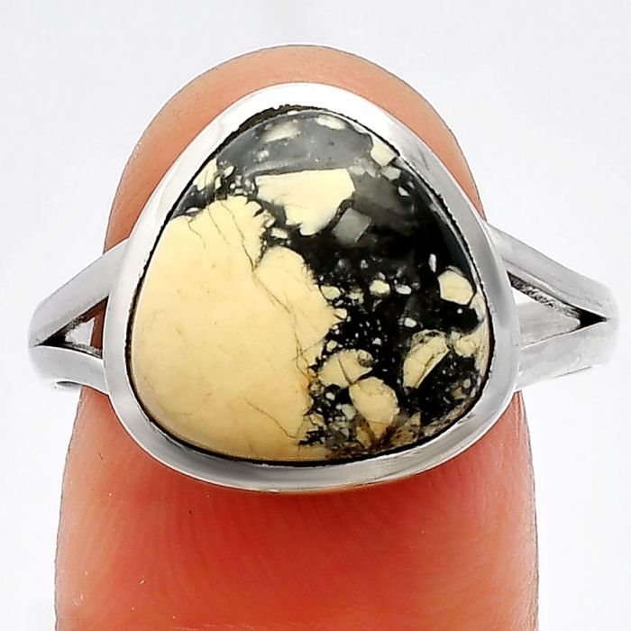 Maligano Jasper Ring size-9.5 SDR230376 R-1005, 13x13 mm