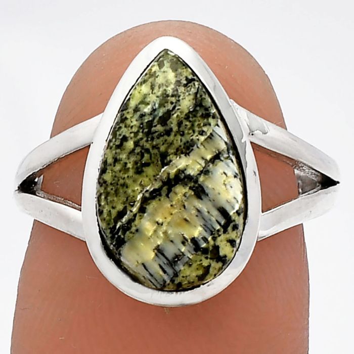 Natural Chrysotile Ring size-7 SDR230468 R-1005, 9x14 mm