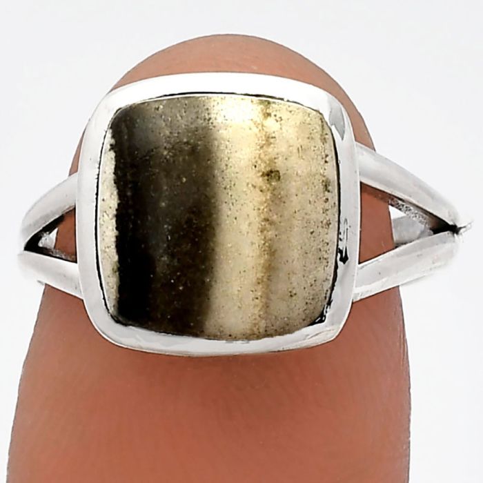 Prairie Agate Ring size-7 SDR230481 R-1005, 10x10 mm