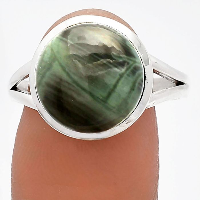 Picasso Jasper Ring size-9.5 SDR230563 R-1005, 13x13 mm