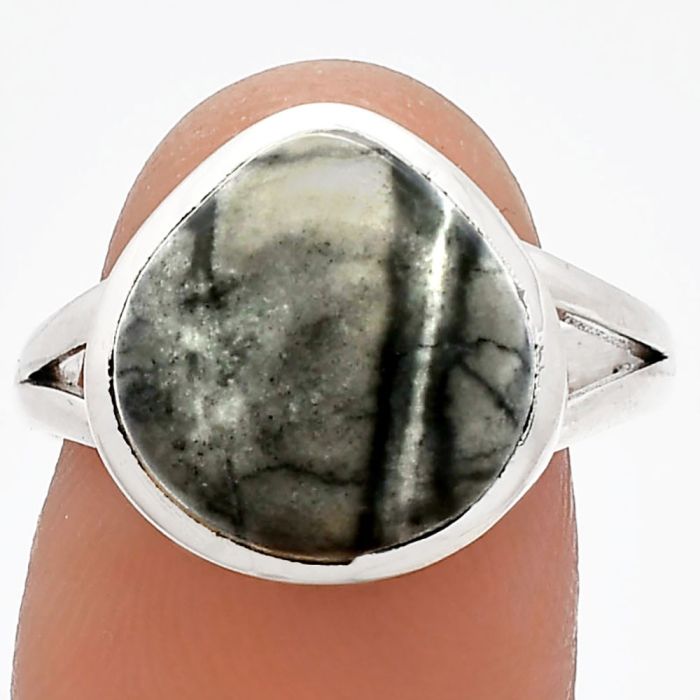 Picasso Jasper Ring size-9 SDR230611 R-1005, 13x13 mm