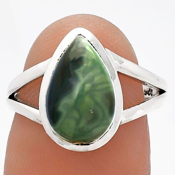 Picasso Jasper Ring size-7 SDR230651 R-1005, 8x13 mm