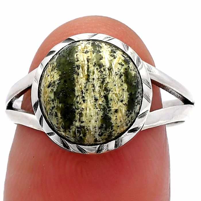 Natural Chrysotile Ring size-8 SDR230712 R-1074, 11x11 mm