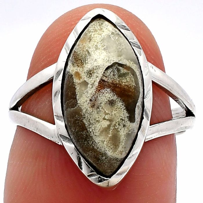 Tabu Jasper Ring size-7 SDR230718 R-1074, 8x16 mm