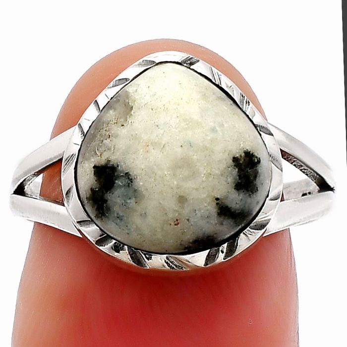 Sesame Jasper Ring size-8 SDR230772 R-1074, 11x11 mm