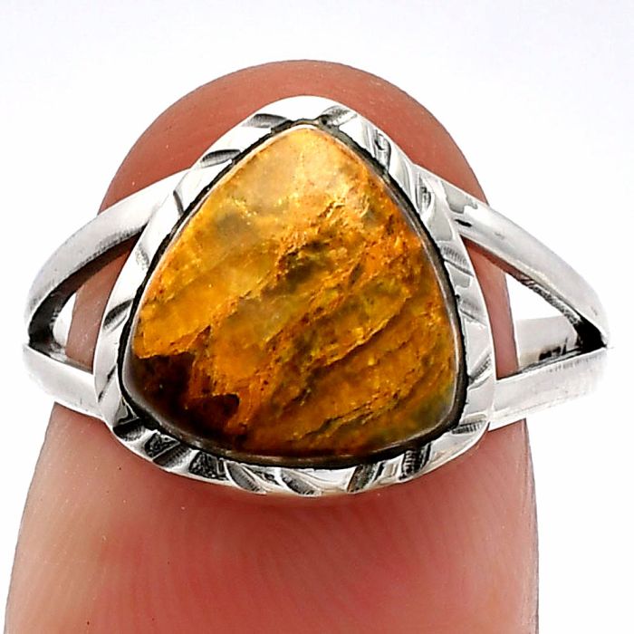 Rare Cady Mountain Agate Ring size-7 SDR230784 R-1074, 11x11 mm