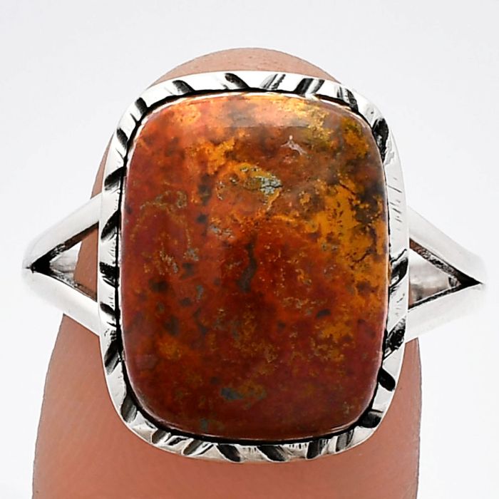 Rare Cady Mountain Agate Ring size-9.5 SDR230868 R-1074, 12x16 mm