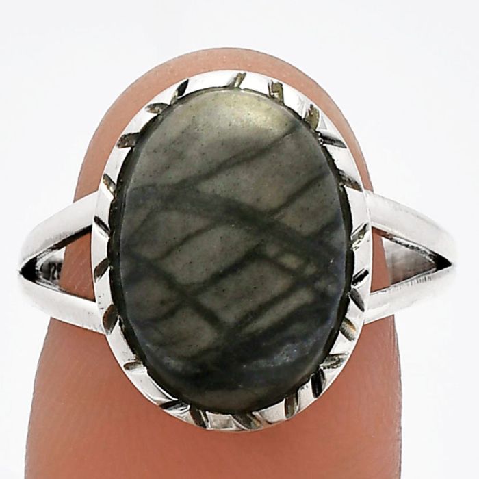 Picasso Jasper Ring size-9 SDR230920 R-1074, 11x15 mm