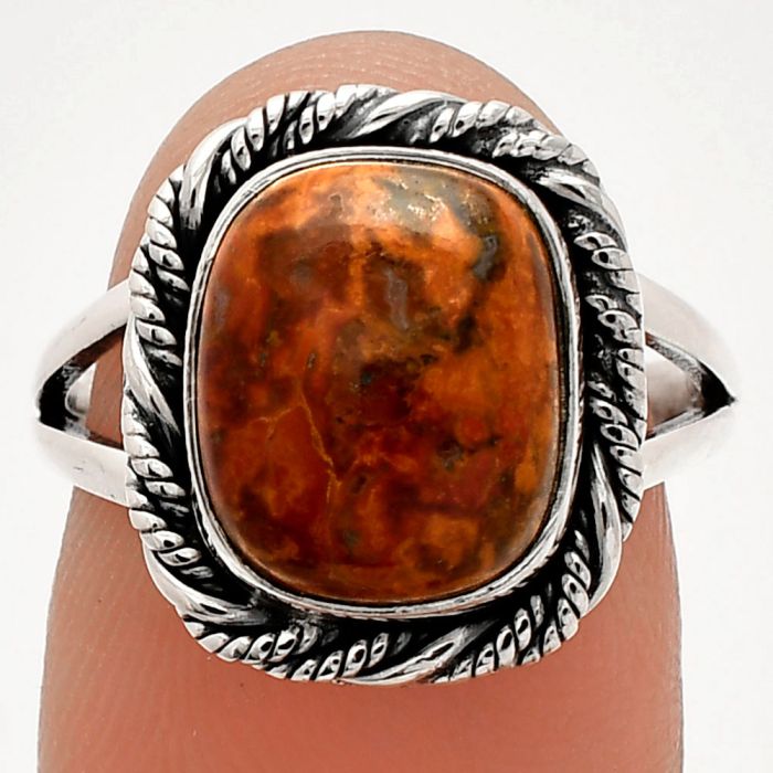 Rare Cady Mountain Agate Ring size-7 SDR231483 R-1014, 9x11 mm