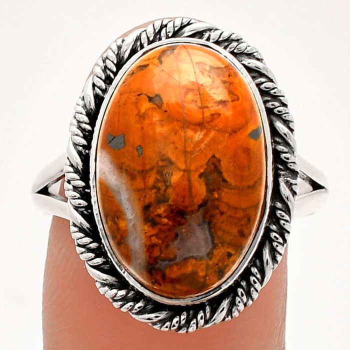 Rare Cady Mountain Agate Ring size-9.5 SDR231550 R-1014, 12x18 mm