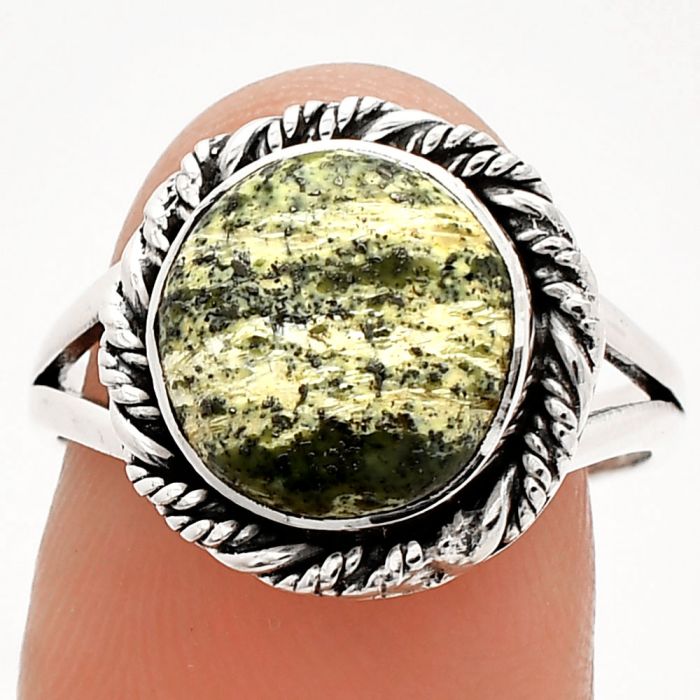 Natural Chrysotile Ring size-8 SDR231558 R-1014, 10x10 mm