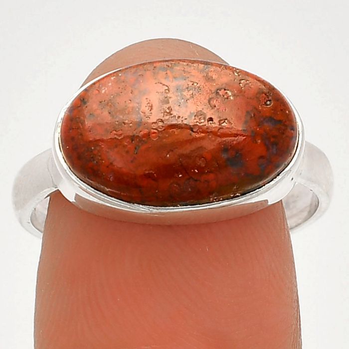 Rare Cady Mountain Agate Ring size-9 SDR231920 R-1057, 10x15 mm