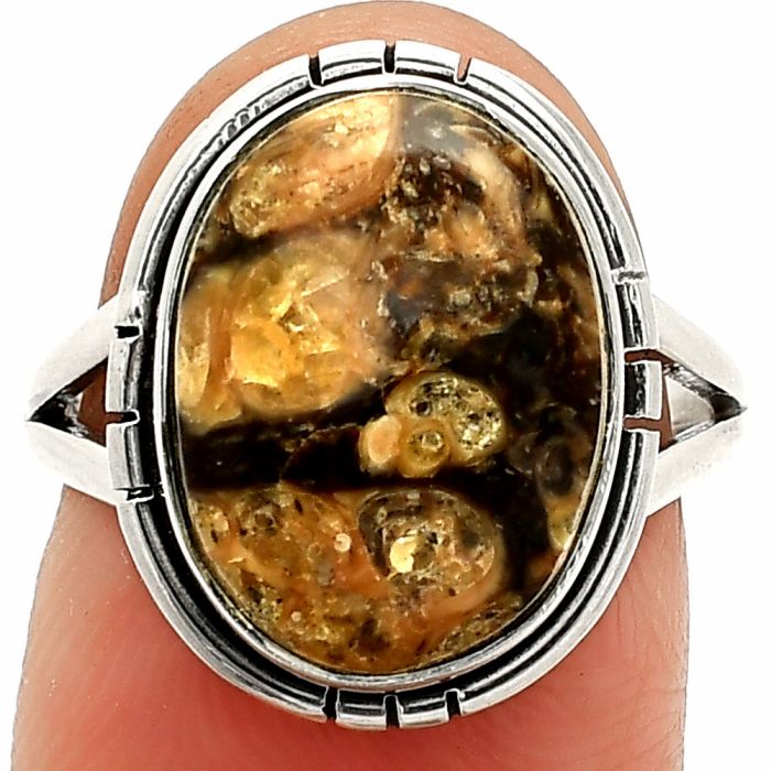 Turtella Jasper Ring size-7 SDR234627 R-1012, 11x15 mm