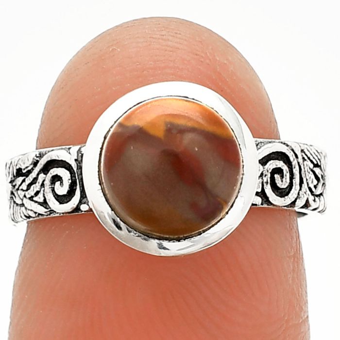 Noreena Jasper Ring size-6 SDR235049 R-1061, 8x8 mm