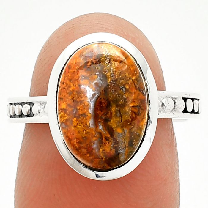 Rare Cady Mountain Agate Ring size-8 SDR235123 R-1060, 10x14 mm