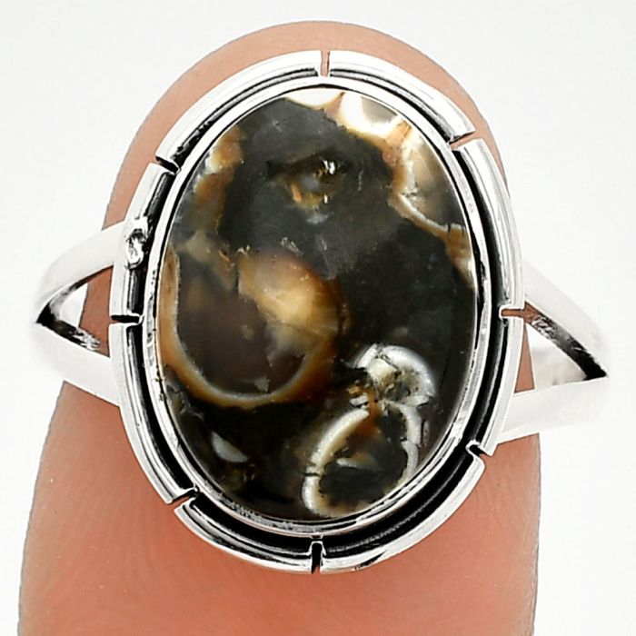 Turtella Jasper Ring size-8 SDR235821 R-1012, 10x14 mm