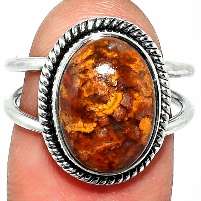 Rare Cady Mountain Agate Ring size-7 SDR236969 R-1068, 10x14 mm