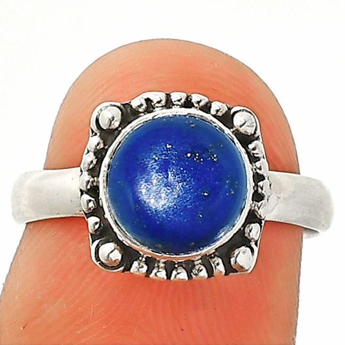 Lapis Lazuli Ring size-6.5 SDR237231 R-1725, 8x8 mm