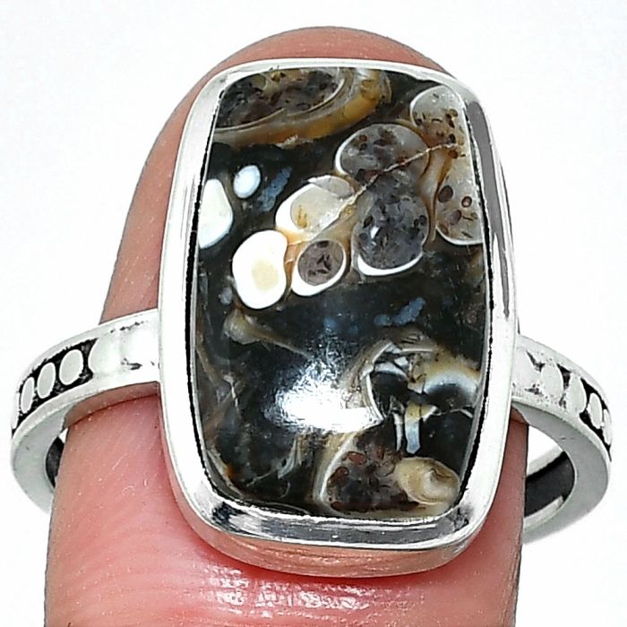 Turtella Jasper Ring size-9.5 SDR237561 R-1060, 11x17 mm