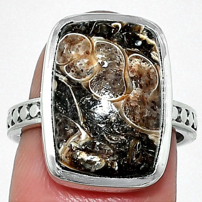 Turtella Jasper Ring size-7 SDR237584 R-1060, 12x16 mm