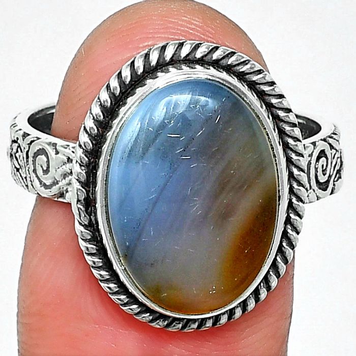 Montana Agate Ring size-8.5 SDR237651 R-1067, 11x15 mm