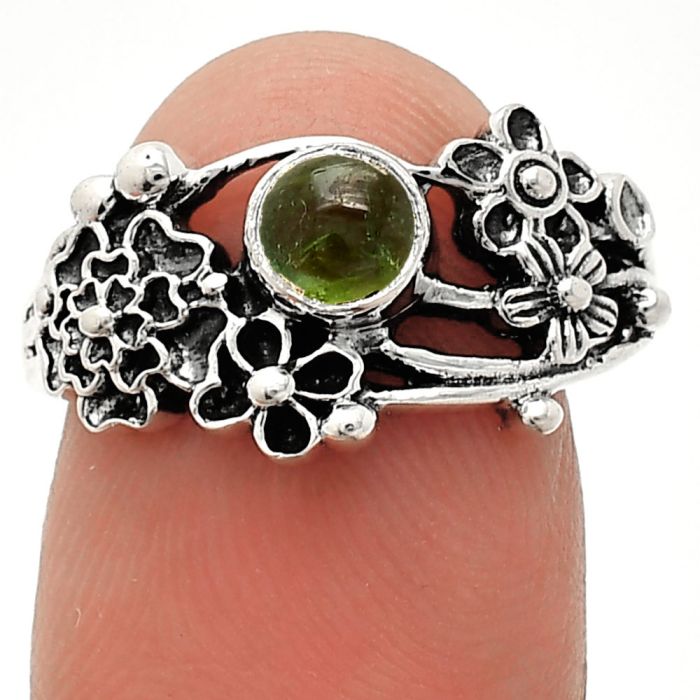 Floral - Natural Multi Tourmaline Ring size-8 SDR237749 R-1041, 5x5 mm