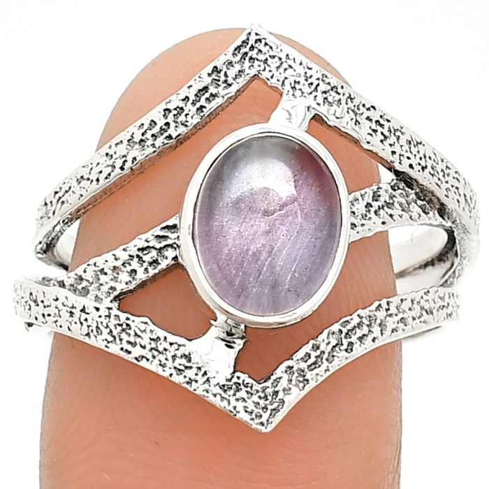 Amethyst Cab Ring size-9 SDR237964 R-1471, 7x9 mm