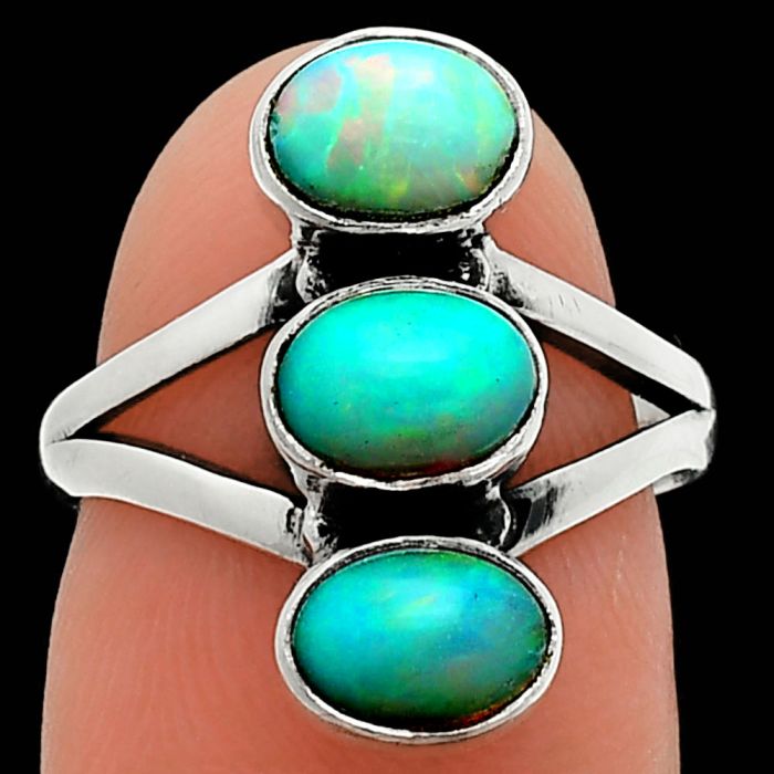 Ethiopian Opal Ring size-6 SDR238251 R-1263, 5x7 mm