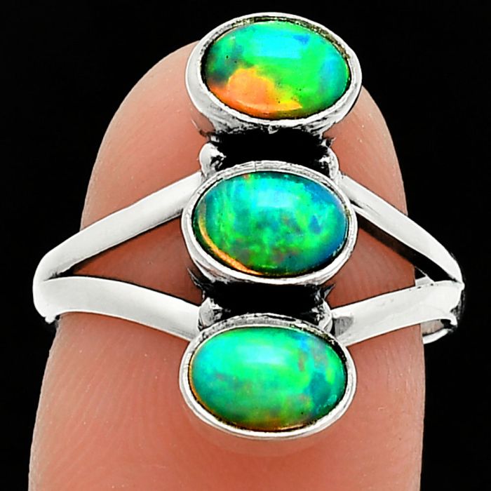 Ethiopian Opal Ring size-7 SDR238278 R-1263, 5x7 mm