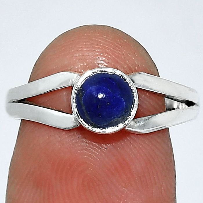 Lapis Lazuli Ring size-7.5 SDR238311 R-1505, 6x6 mm