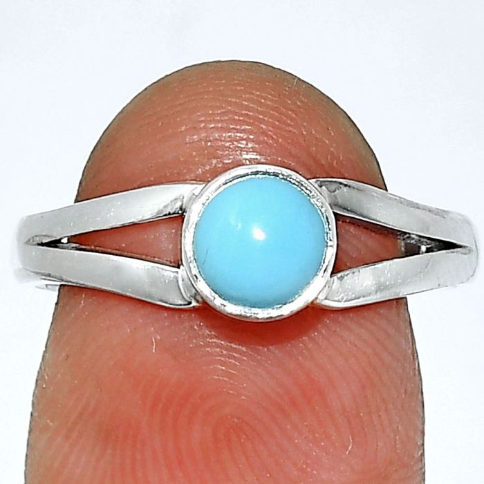Sleeping Beauty Turquoise Ring size-8 SDR238313 R-1505, 6x6 mm