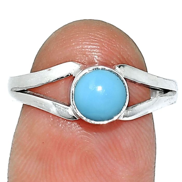 Sleeping Beauty Turquoise Ring size-8 SDR238328 R-1505, 6x6 mm