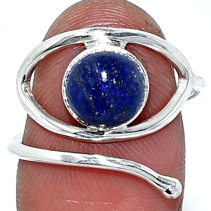Eye - Lapis Lazuli Ring size-8.5 SDR238396 R-1254, 8x8 mm