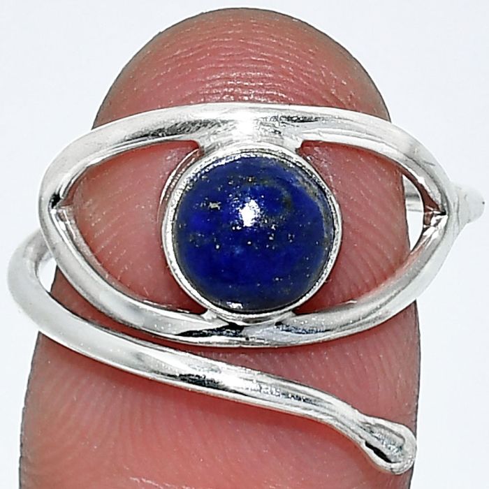 Eye - Lapis Lazuli Ring size-7.5 SDR238433 R-1254, 7x7 mm