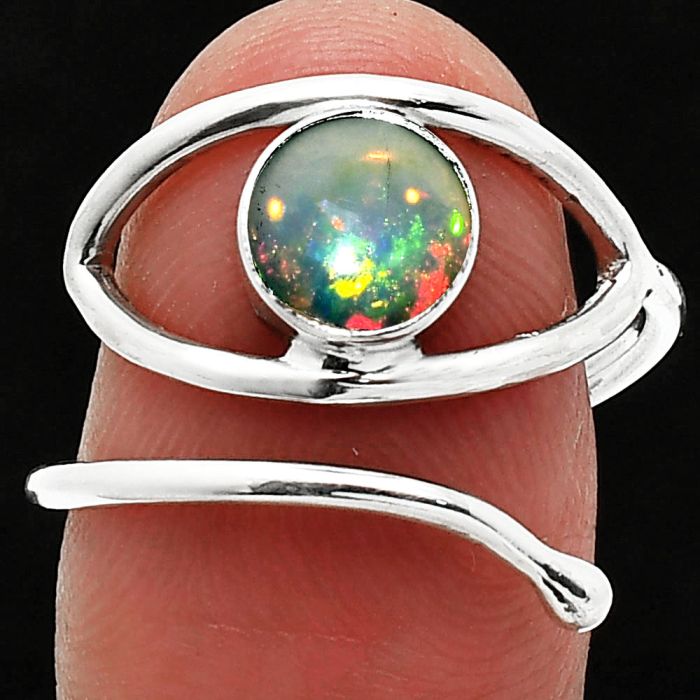Eye - Ethiopian Opal Ring size-9 SDR238450 R-1254, 7x7 mm