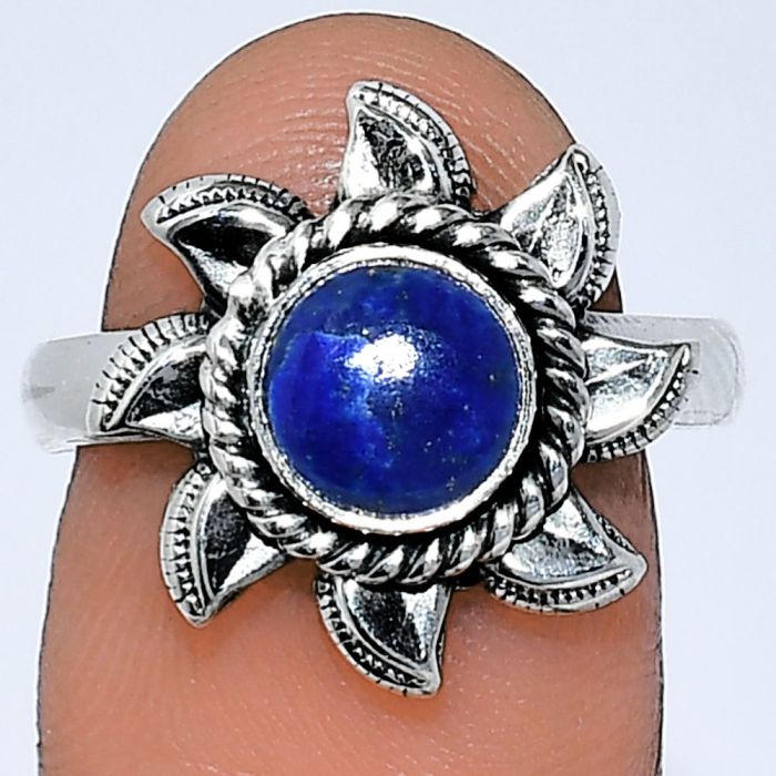 Sun - Lapis Lazuli Ring size-7.5 SDR238547 R-1617, 7x7 mm