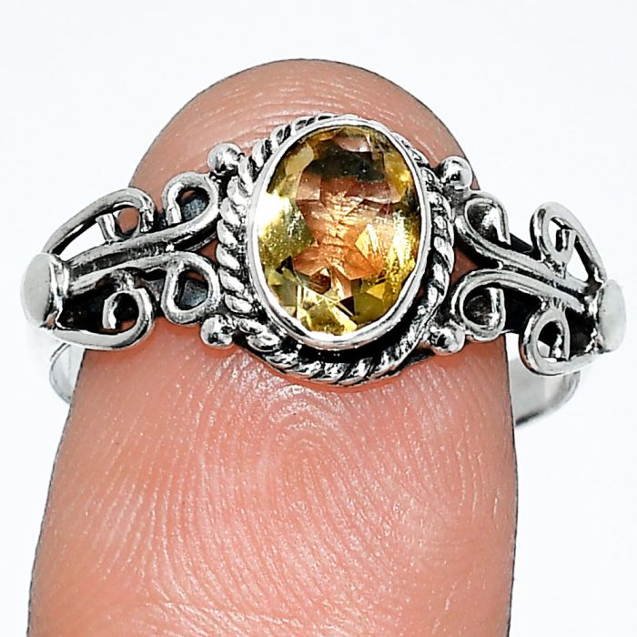 Citrine Ring size-7 SDR238574 R-1358, 5x7 mm