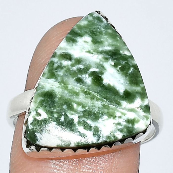 Dioptase Ring size-9 SDR238656 R-1210, 16x30 mm